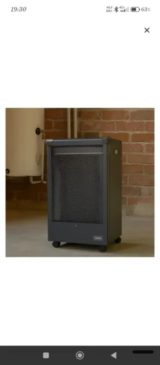 Estufa Habitec Gas Butano/Propano Llama Azul