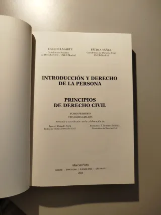 Principios de derecho civil Introducción y dere...