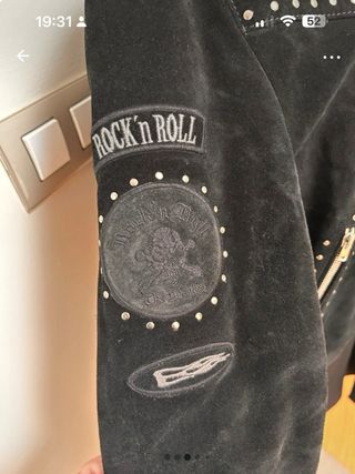 Cazadora The Kooples Ante Negra Tachuelas