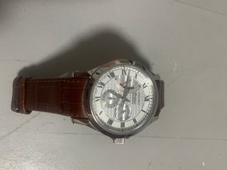 Reloj Seiko Premier Automático Marrón/Blanco