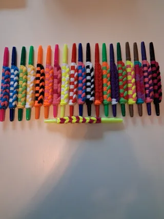 Bolígrafos decorados a mano