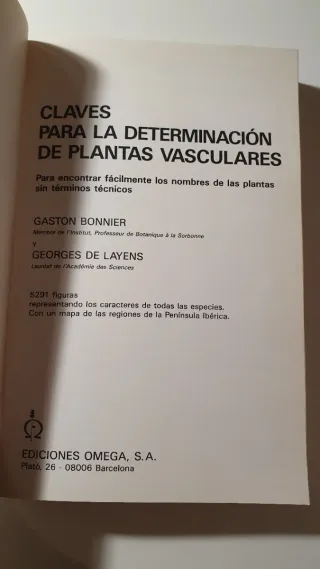 CLAVES DETERMINACION PLANTAS VASCULARES (BOTANI...