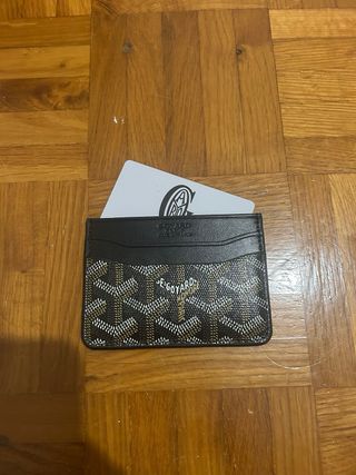 Tarjetero Goyard Negro y Verde
