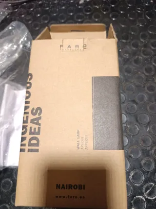 Aplique Faro Barcelona Nairobi Gris