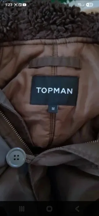 Chaqueta anorak TOPMAN marrón