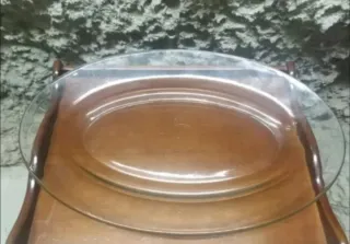 Bandeja cristal ovalada
