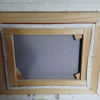 Cuadro al óleo paisaje invierno