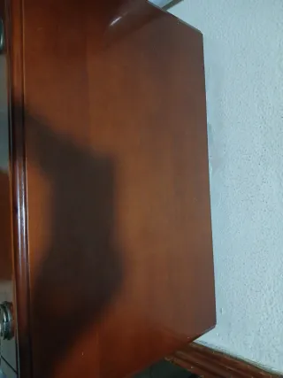 Mueble de madera con cajón y puertas para tele