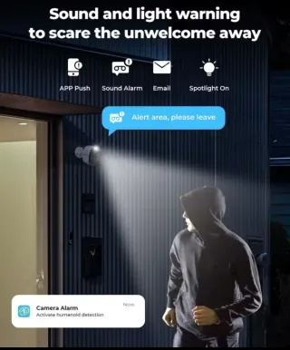 Cámara Seguridad H.VIEW Solar Exterior