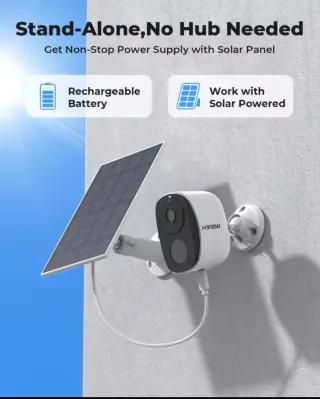 Cámara Seguridad H.VIEW Solar Exterior