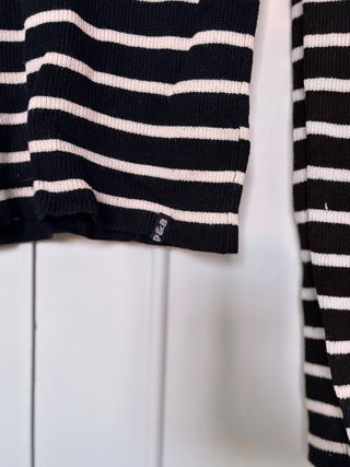 Jersey de cuello alto a rayas