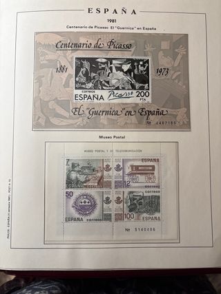 Sellos España 1981 Centenario Picasso