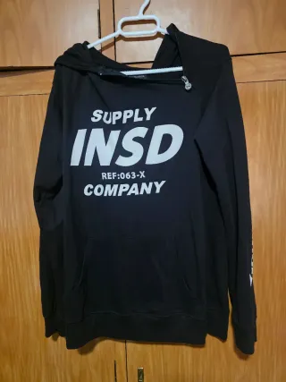 Sudadera Negra INSD Supply Company Talla XS