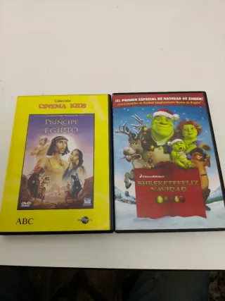 DVD Shrek y El Príncipe de Egipto