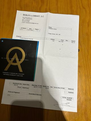 Colchón Visco Gel mix Royal 190x150 como nuevo