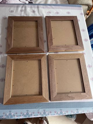 Marcos de fotos madera 20x25 (4 uds)