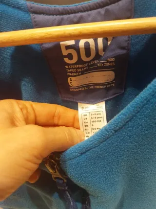 Traje de esquí niño 5/6 años calidad tipo 500.1vez