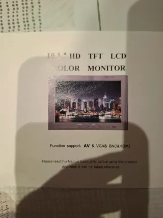 Monitor LCD Color 10.1 Negro