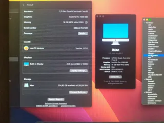 iMac 21 2013 4c i5 16GB RAM 256GB SSD + 1TB HDD