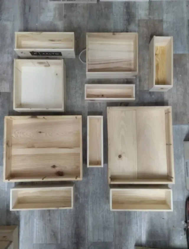 Estantería Cajas Madera