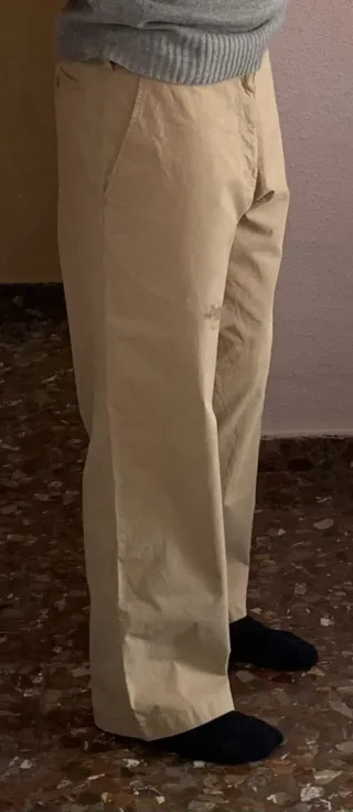 Armani Jeans Pantalón Chino Ancho Talla 36 US