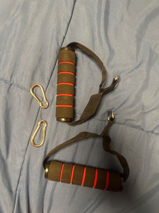 Agarres para gym con mosquetones