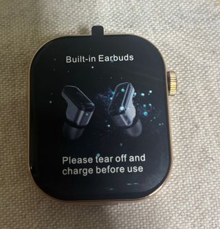 Smartwatch Oro con Cuffie Integrate