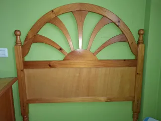 Dormitorio provenzal con cabecero de 1,05.