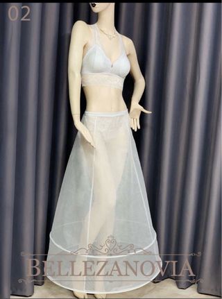 Cancán de tul blanco nuevo