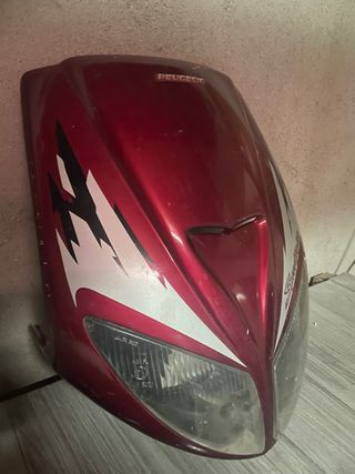 Frontal Peugeot Speedfight Rojo/Plata