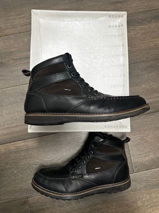 Botas Geox Piel Negra Marrón Talla 46