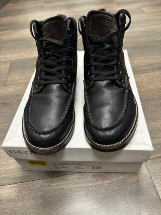 Botas Geox Piel Negra Marrón Talla 46