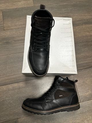 Botas Geox Piel Negra Marrón Talla 46