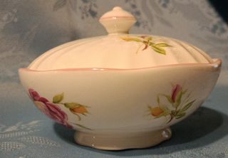 Scatola Vintage Porcellana Inglese Fiorita