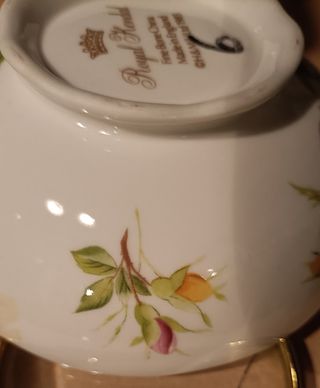 Scatola Vintage Porcellana Inglese Fiorita