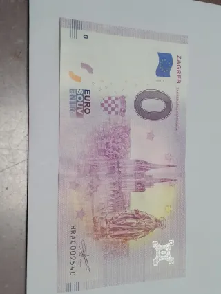 Billete 0 Euro Souvenir Croacia 2019