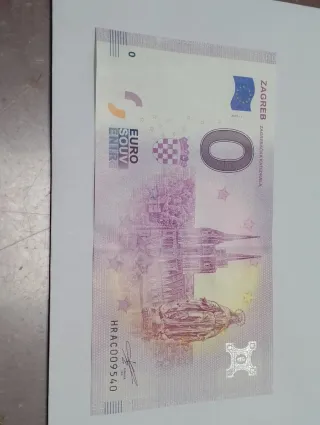 Billete 0 Euro Souvenir Croacia 2019