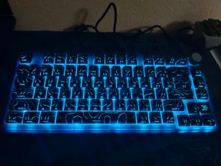 Teclado Mecánico Skyloong GK75 Negro con leds azul
