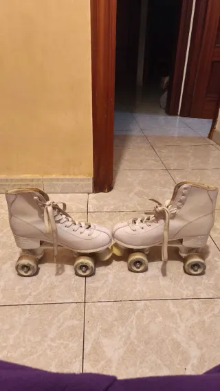 Patines Quad Blancos KFR roller + funda