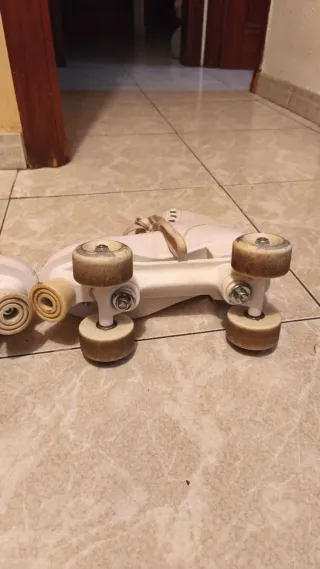 Patines Quad Blancos KFR roller + funda