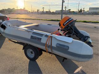 Zodiac con motor 12cv y remolque todo con papeles.