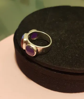 Anillo Tous Sucre calcedonia y Cornalina