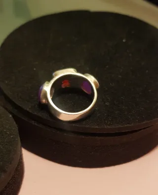 Anillo Tous Sucre calcedonia y Cornalina