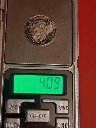 Lote 4 monedas réplica Alfonso XIII