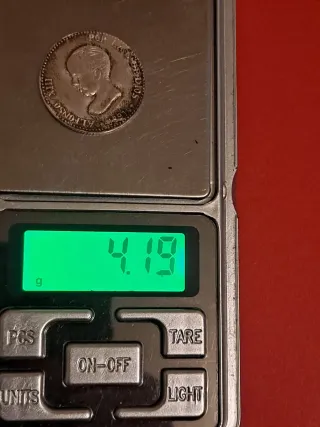 Lote 4 monedas réplica Alfonso XIII