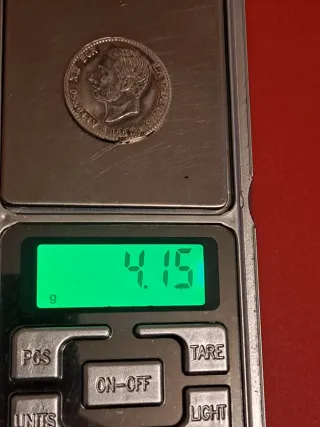 Lote 4 monedas réplica Alfonso XIII