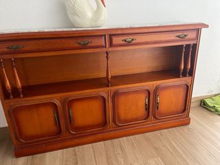 Mueble Comedor Madera y Mármol