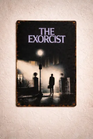 Pack 3 Carteles Metálicos Terror Vintage