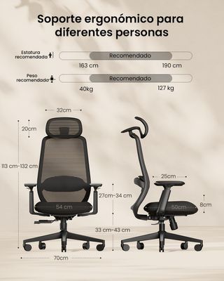 Silla de oficina ProtoArc EC2000