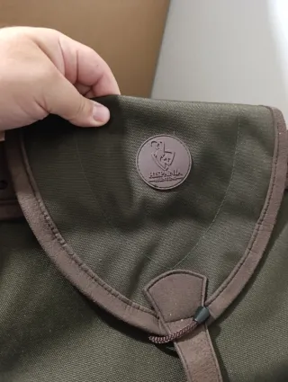 Mochila Zurrón Cuero Caza Marrón Verde HIDPANIA HU